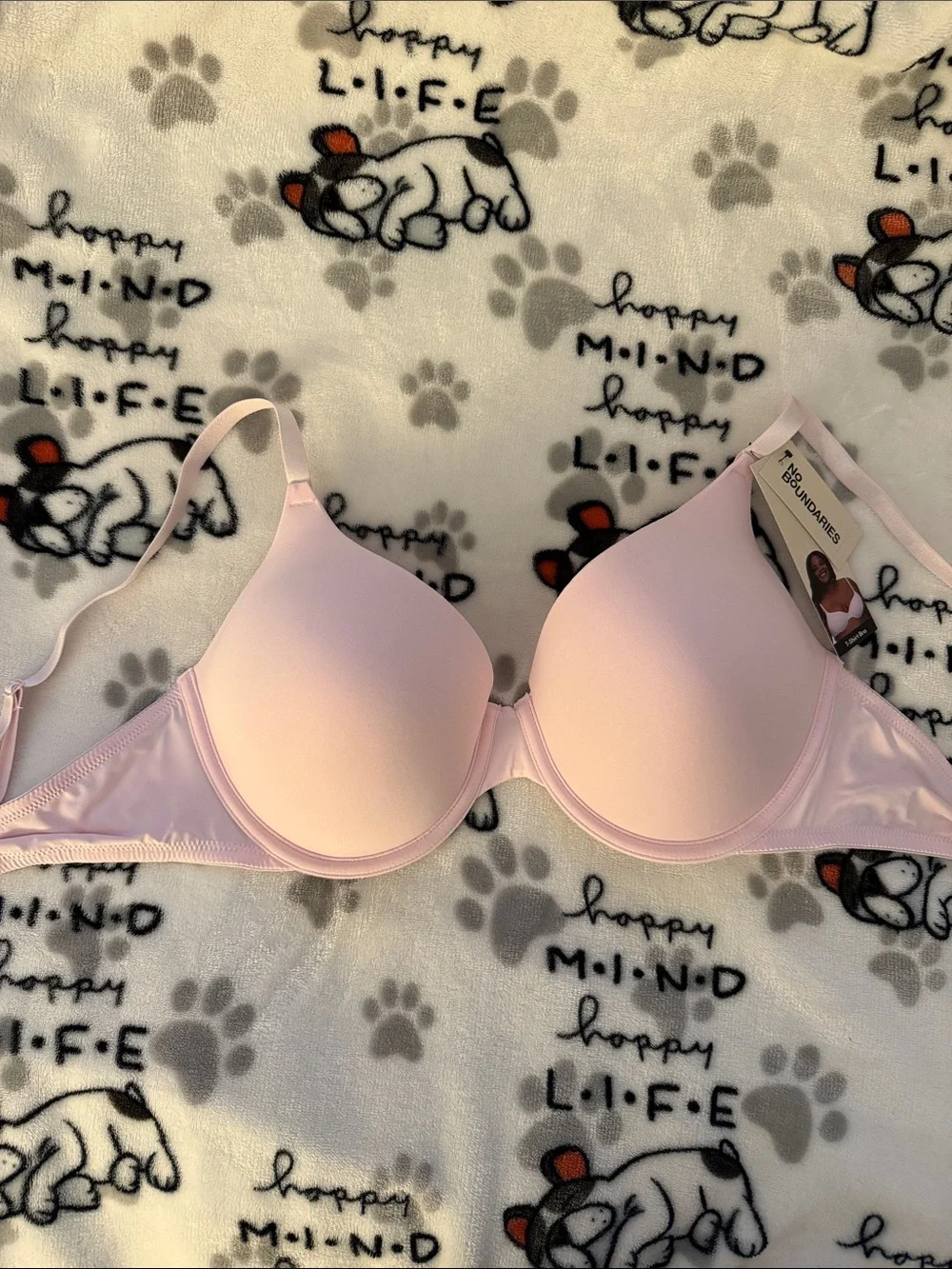 No Boundaries Light Pink T-Shirt Bra
